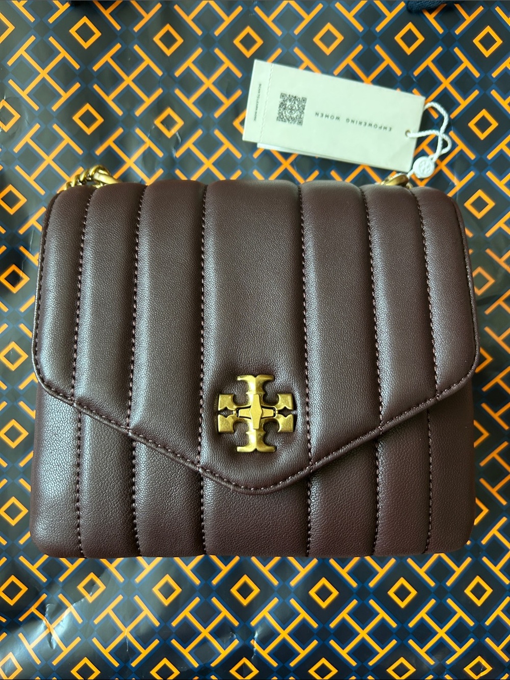 Tory Burch Kira Quilted Square Crossbody bag